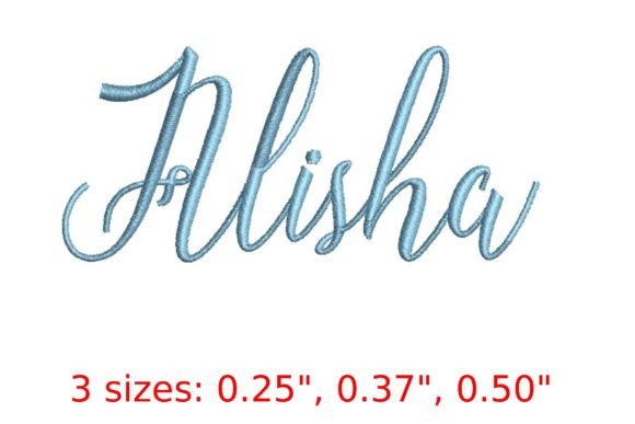 Alisha Embroidery Font