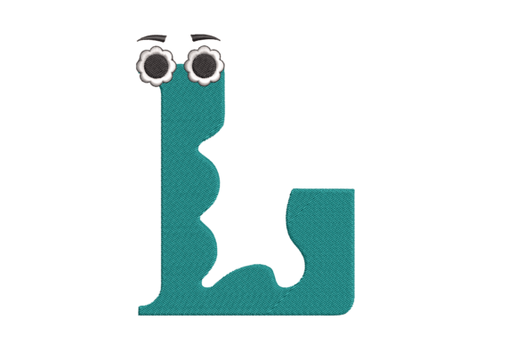 Alphabet Letter L Embroidery Design for Etsy & Craft Business