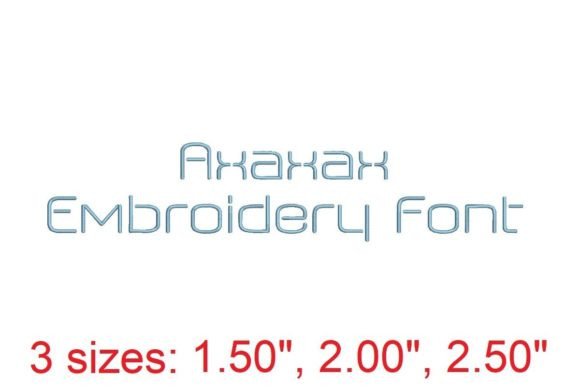 Axaxax Embroidery Font Review for Apparel Designers