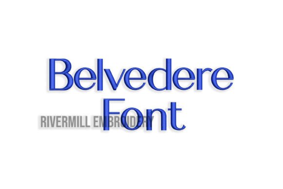 Belvedere Font Review: Boutique Sweatshirt Embroidery Test