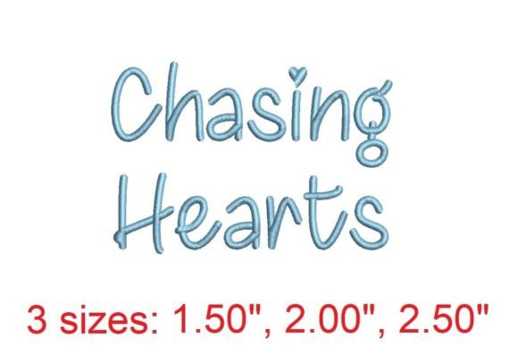 Chasing Heart Embroidery Font: A Sweet Touch for Gifts