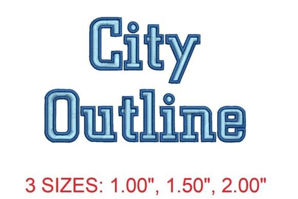 City Outline Embroidery Font: A Designer’s Test for Gifts
