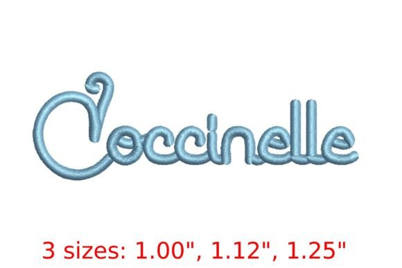 Coccinelle Script Embroidery Font