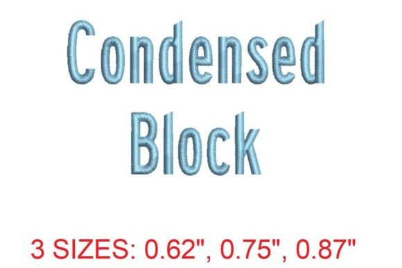 Condensed Block Embroidery Font: A Designer's Test Review