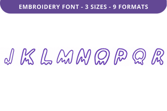 Drippy Ghost Font Uppercase J to R: A Seasonal Stitch Review