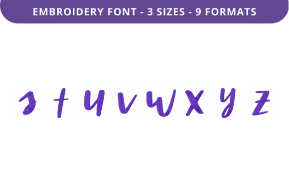 Emma Jean Font S to Z: Etsy Seller Embroidery Review