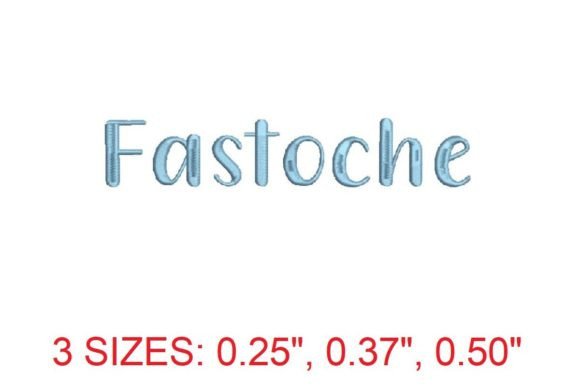 Fastoche Embroidery Font