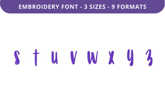 Fifty First Dates Font S to Z: Seasonal Embroidery Review