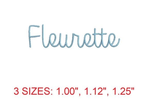 Fleurette Embroidery Font