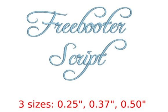 Freebooter Embroidery Font