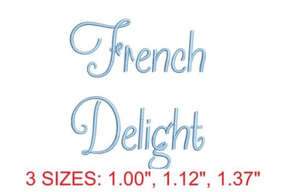 French Delight Embroidery Font: Real Embroidery Tested