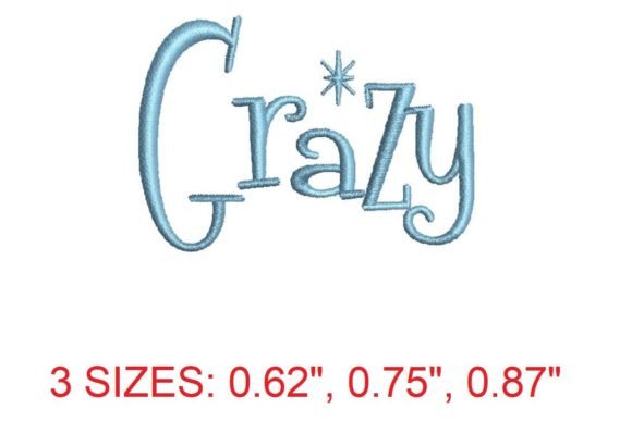 Grazy Embroidery Font