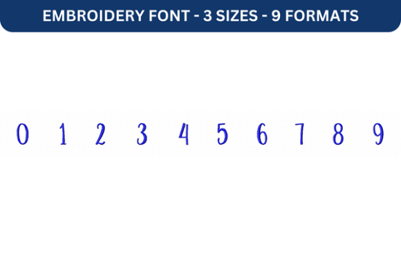 Ke Aloha Font Number 0 to 9: A Seasonal Embroidery Staple
