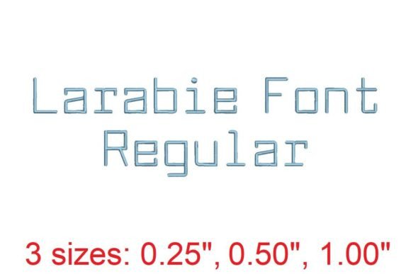 Larabie Font LT Embroidery Font: Gift-Ready Embroidery Review