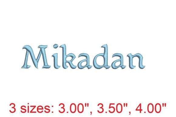 Mikadan Embroidery Font: Boutique Sweatshirt Review