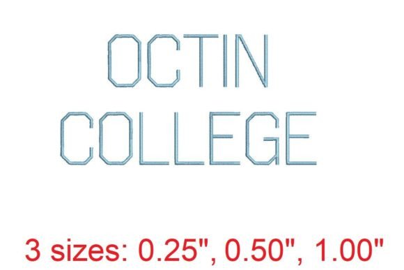 Octin College Light Embroidery Font Designer Review