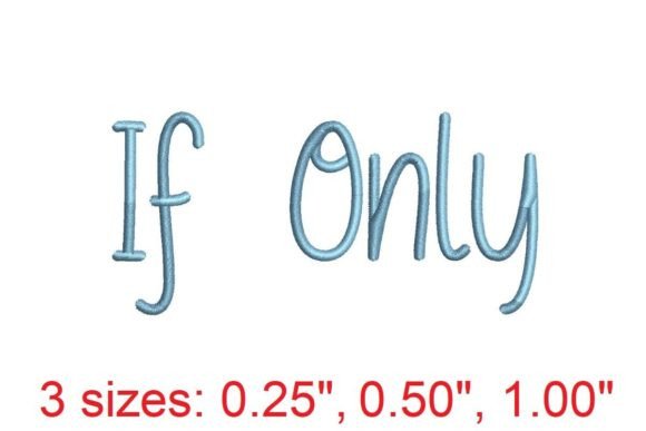 Reviewing If Only Embroidery Font for Seasonal Collections