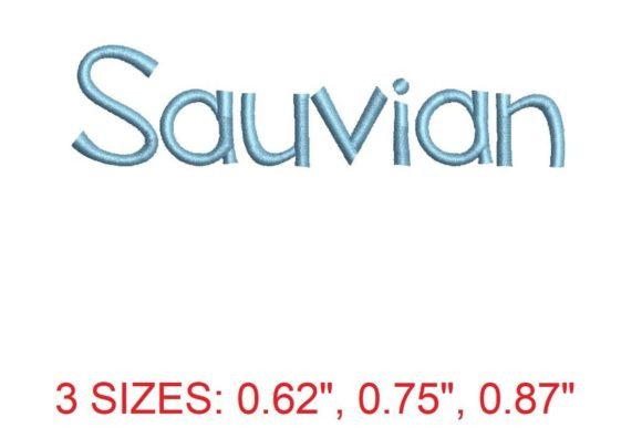 Sauvian Font: Elegant Seasonal Embroidery for Holiday & Gift Markets
