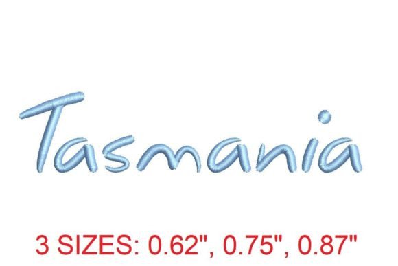 Tasmania Font: A Warm Embroidery Font for Heartfelt Gifts