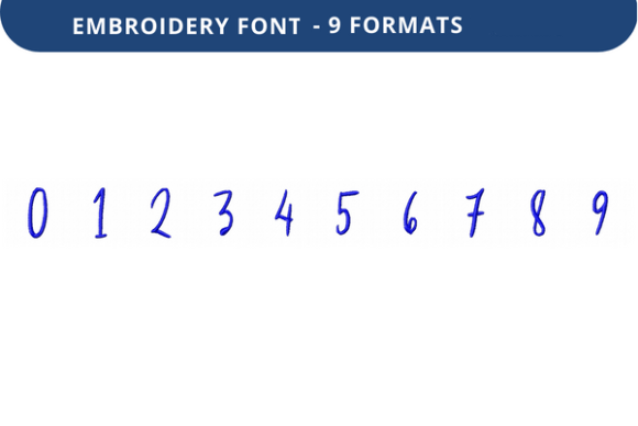 Under Secretary Font 0 to 9 Review for Embroidery