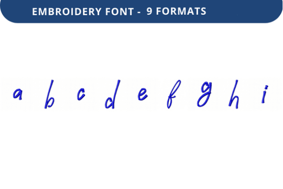 Victorina Font Lowercase a to I Embroidery Review