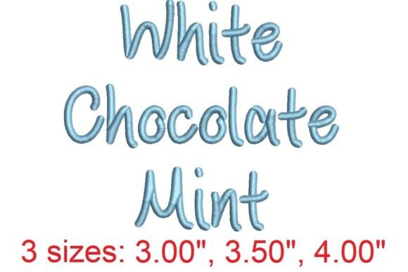 White Chocolate Mint Font Review: Sweet Embroidery Magic
